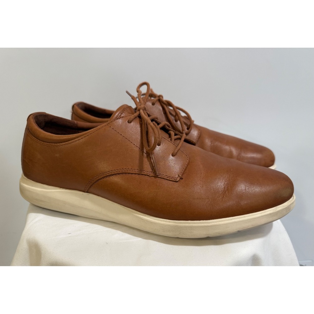 Cole Haan Mens Grand Plus Essex Wedge Oxford British Tan Leather C28731 10.5
